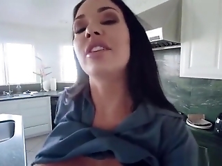 Horny Stepmom With Big Boobs Swallowed A Stepsons Cock