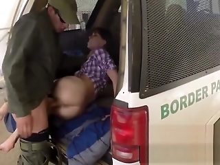 Skinny Teen Slut Busted At The Border Then Gets Fucked Raw By The Authorities
